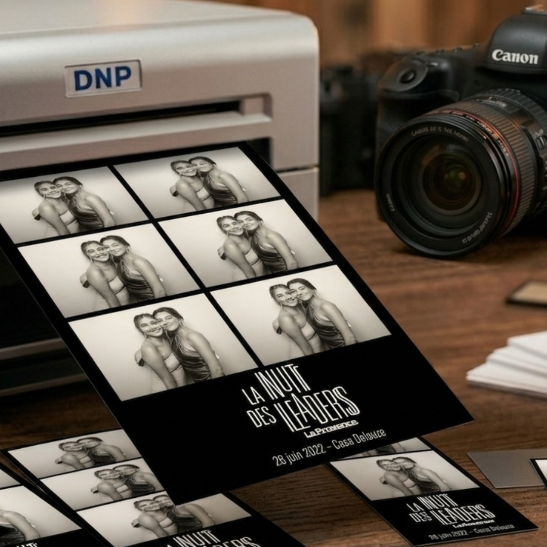 Photobooth professionnel entreprise PACA – Crazybooth Canon DNP